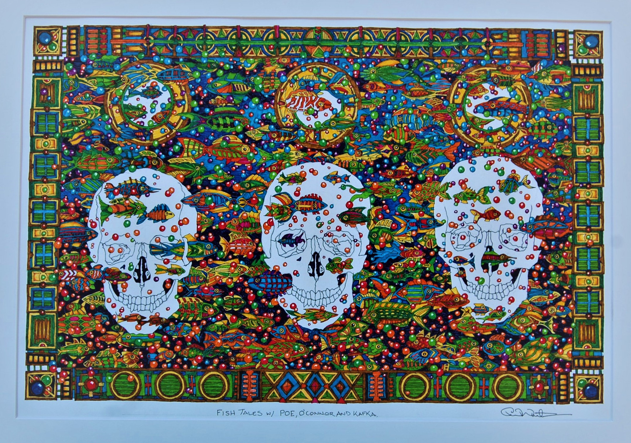 Fish Tails with Skulls